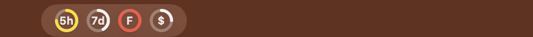 The macOS menu bar with the Claudio icon on it